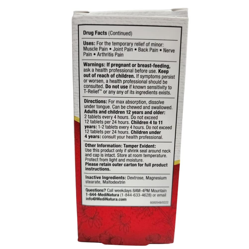 MediNatura T-Relief cgmp-calidad, garantiza potencia y pureza del producto.