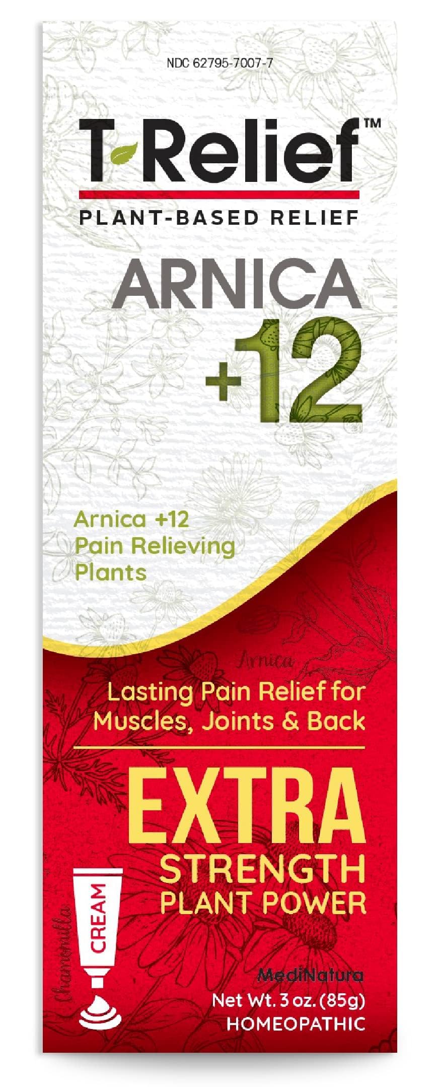 MediNatura T-Relief Arnica-plantas, crema para alivio localizado.