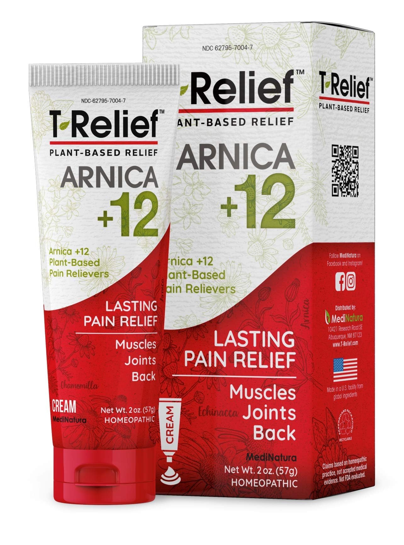 MediNatura T-Relief crema para dolor articular con absorción rápida