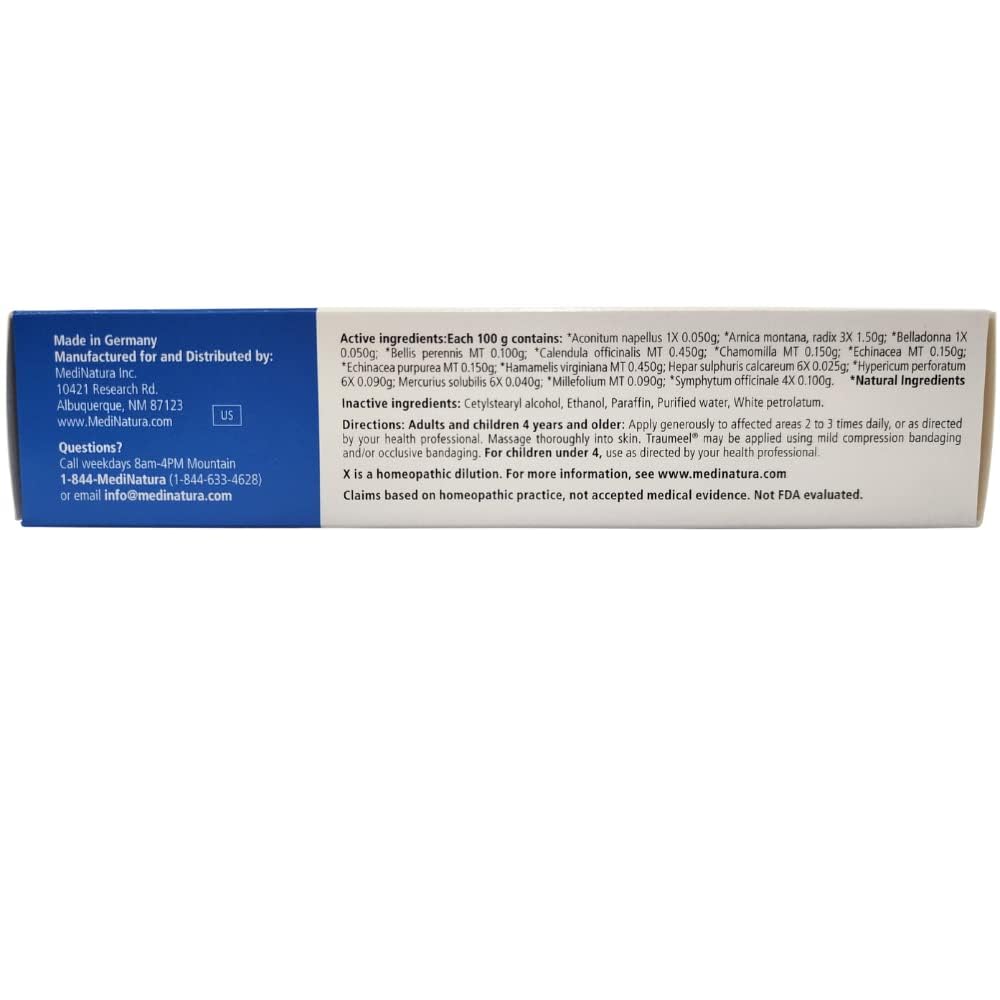 MediNatura Traumeel crema para dolor muscular, alivio localizado y mayor movilidad