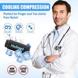 Medineed mangas dedo gel frio ajuste ergonómico para un ajuste seguro durante el día.