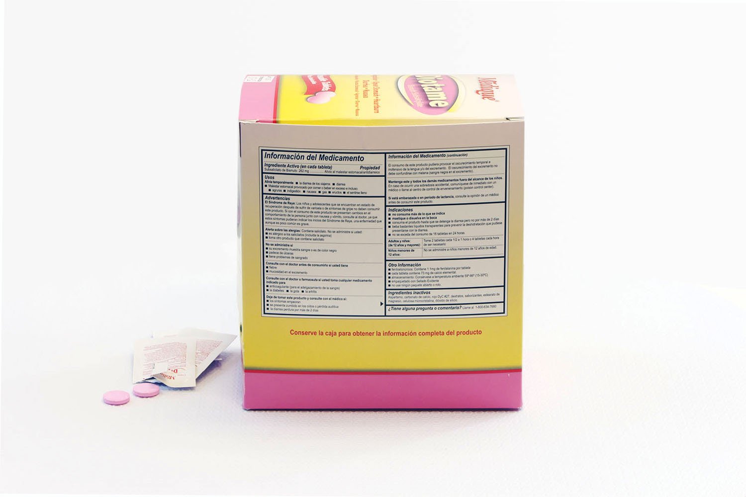Blíster de Medique Diotame con tabletas masticables sin azúcar.