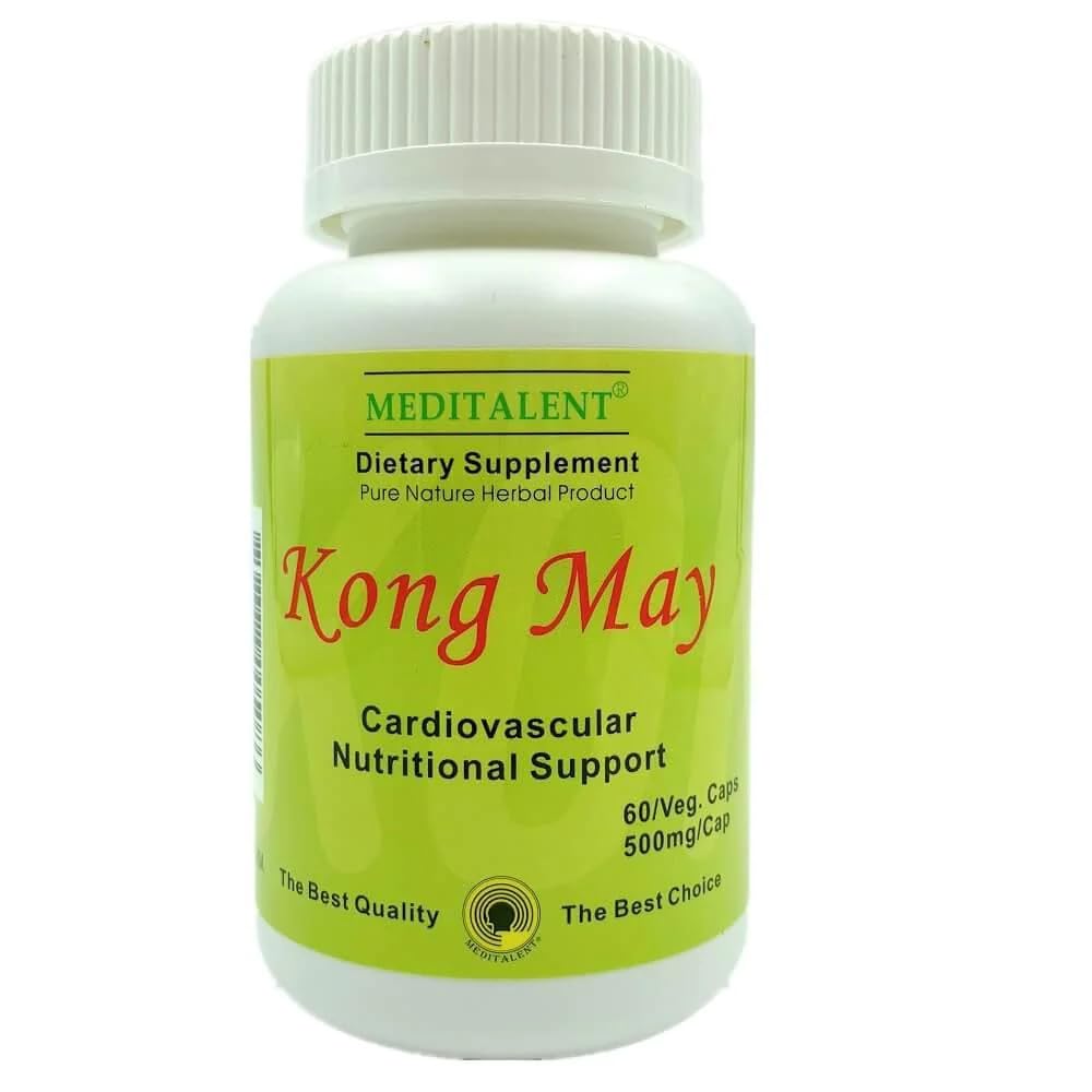 Cápsulas Meditalent Kong May listas para uso diario con apoyo natural.