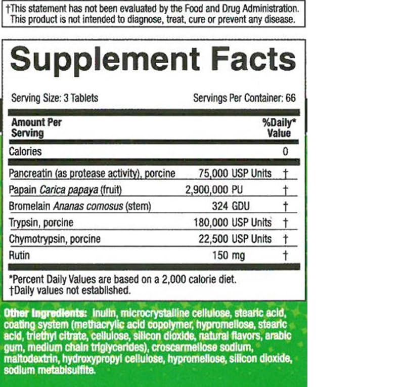 Medizym Naturally tabletas envase: opción natural apta para dietas sin gluten y sin lácteos.