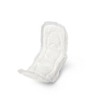 Medline Maxi absorbente con tira adhesiva de 11 pulgadas para fijación segura en la ropa interior.