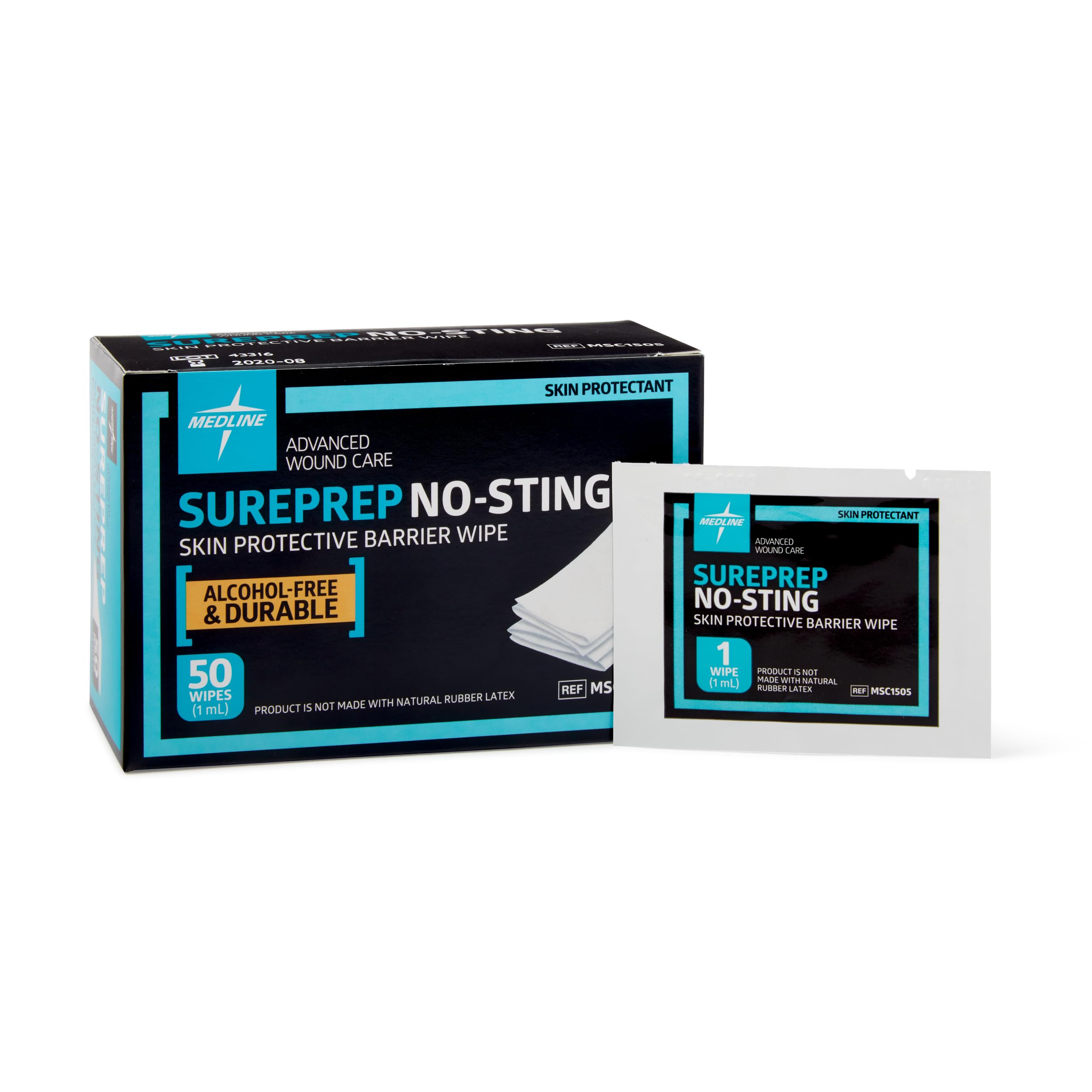Medline SurePrep Sin Escozor: barrera de piel ideal durante cambios de apósitos.