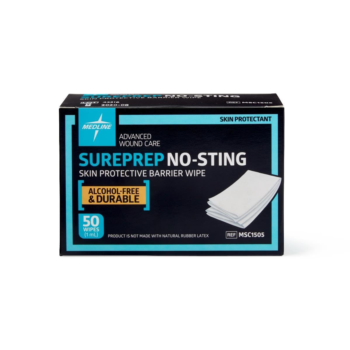 Medline SurePrep, toallita barrera piel para irritantes adhesivos