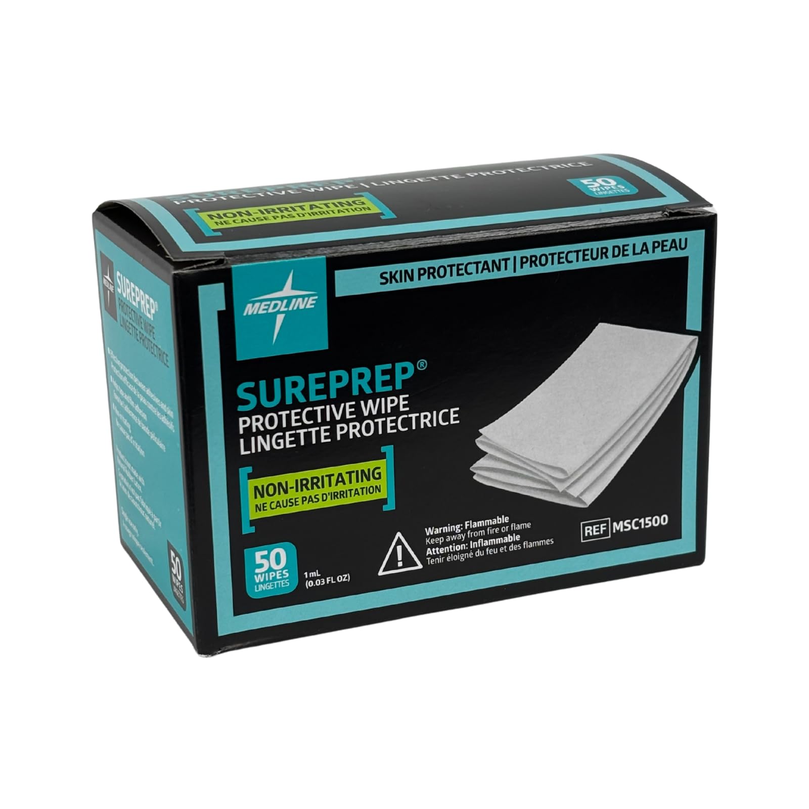 Medline SurePrep: toallita embalada individualmente mantiene humedad para uso higiénico.