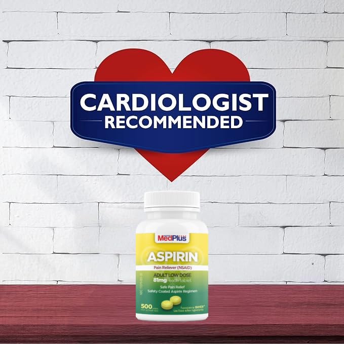 MedPlus Aspirina 81 mg para uso diario en casa de molestias menores