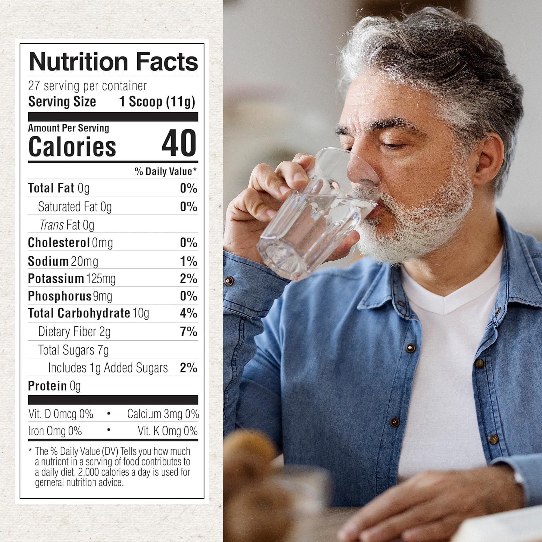 Medtrition Banatrol, etiqueta que destaca prebióticos para salud intestinal