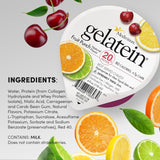 Gelatein Fruta Punch, textura espesa para ingesta proteica.