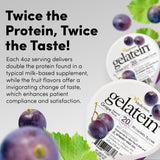 Gelatein Grape de Medtrition, apta para dietas bariátricas y oncológicas.