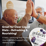 Gelatein Grape de Medtrition, opción sin azúcar para dietas restringidas.