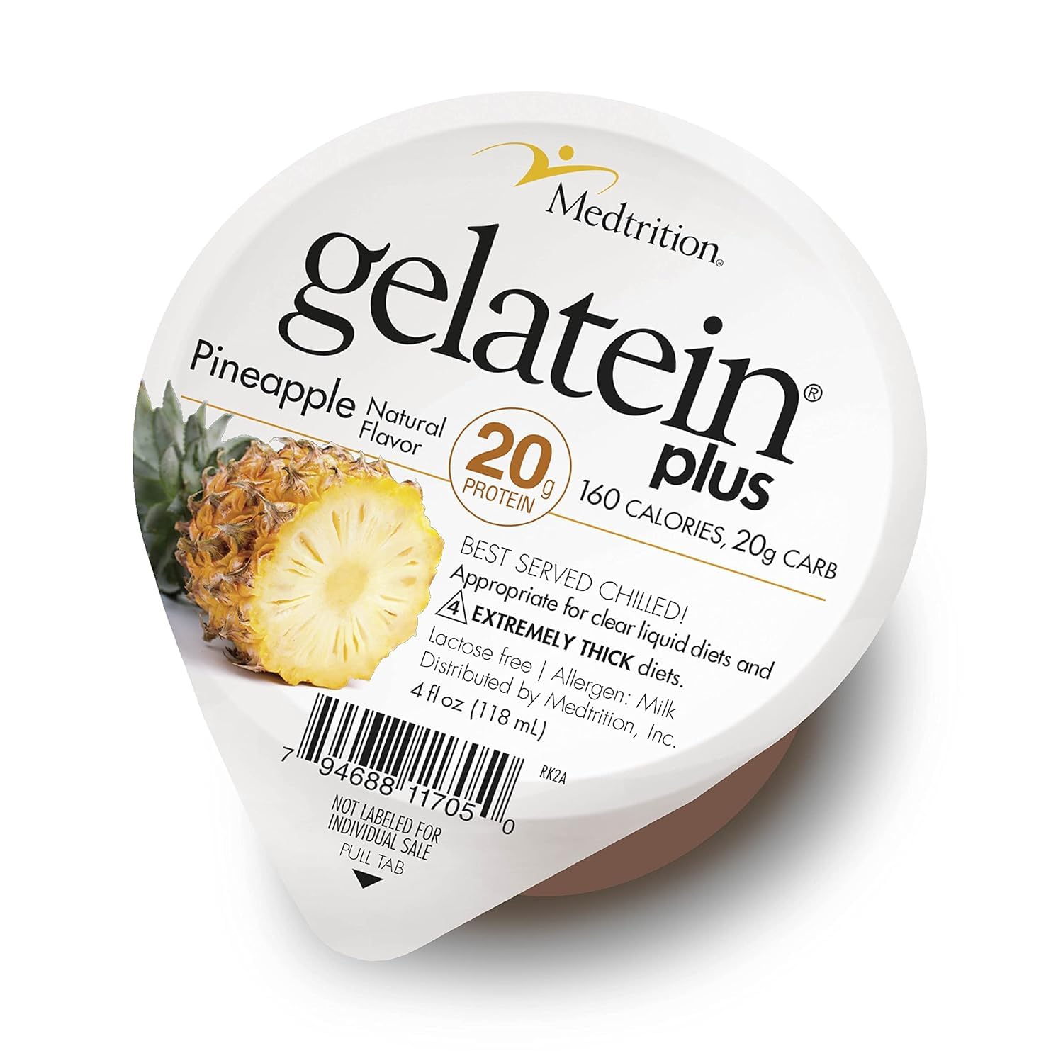 Medtrition ProSource Gelatein Plus Piña, bebida proteica para dietas claras