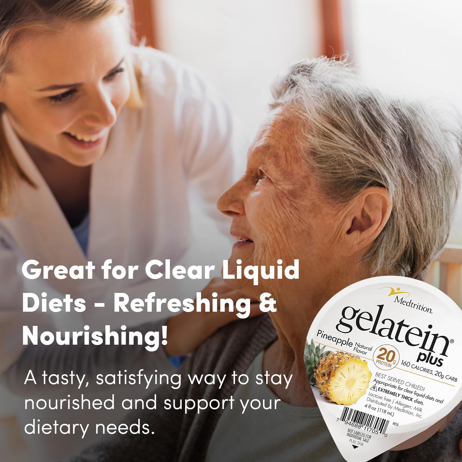Dietas claras: Gelatein Plus Piña apta para líquidos