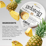 Empaque de gelatina proteica Gelatein Plus Piña para consumo diario