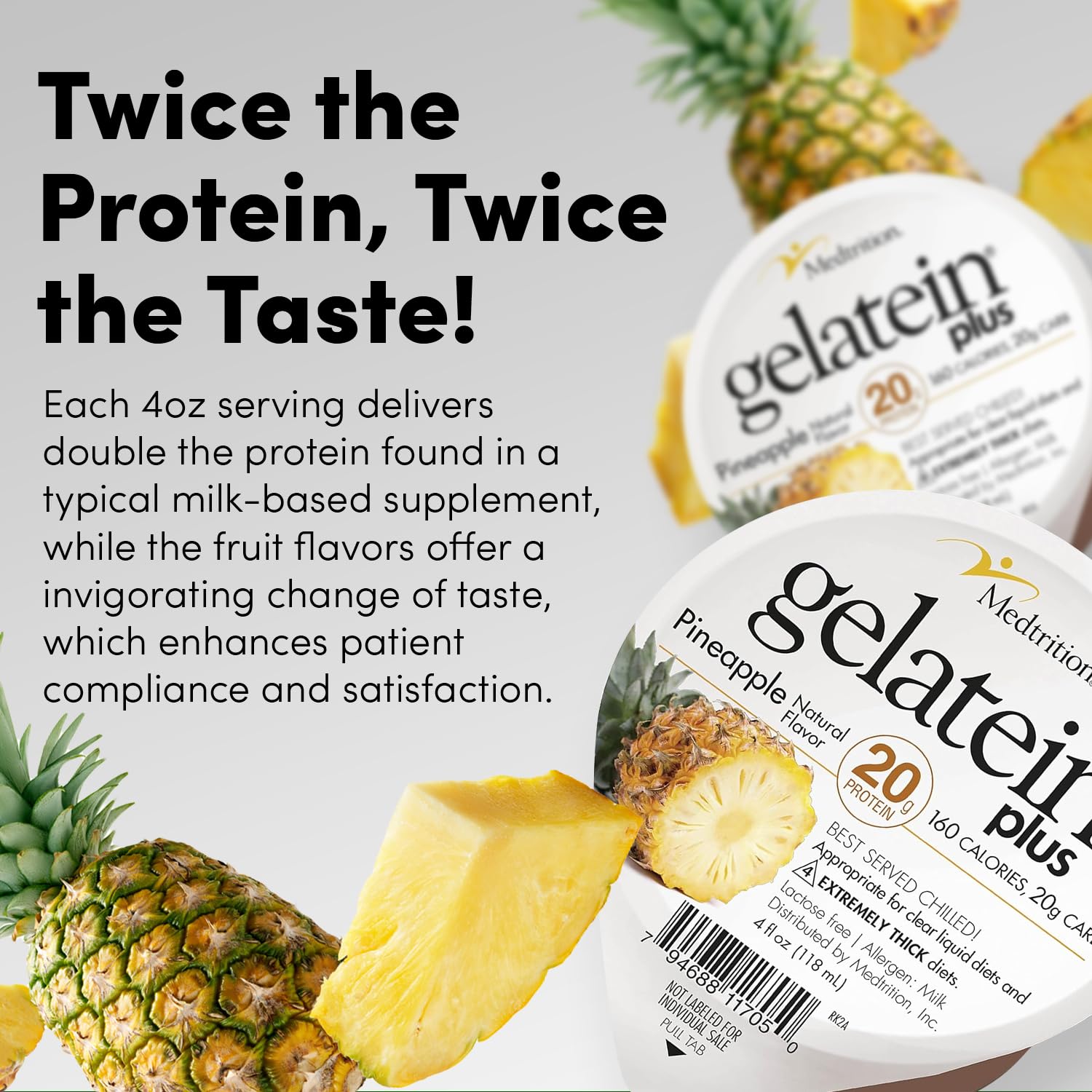 Ingredientes de ProSource Gelatein Plus Piña, consulta en el empaque