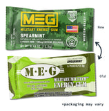 Goma MEG con absorción oral rápida para impulso inmediato de energía.