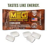 MEG Goma cafeína 100 mg: dosis precisa para rendimiento