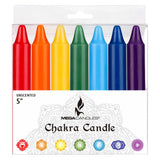 Mega Candles: chakra vela con colores para enfoque durante la meditación.