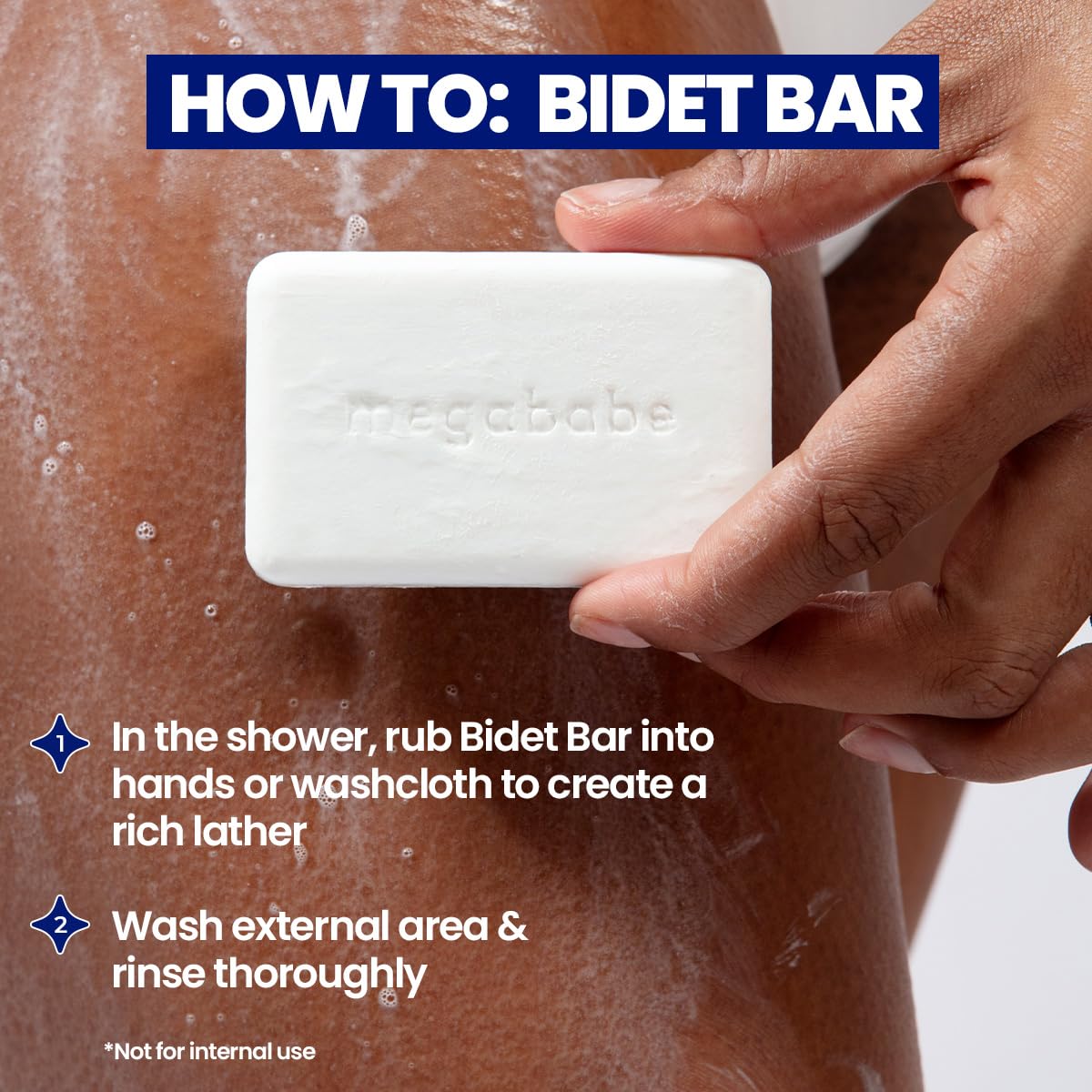 Megababe Bidet Bar: manteca de karité y aguacate para suavidad