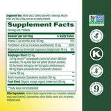 MegaFood Adrenal Strength con vitamina C de naranjas reales.