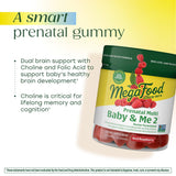 Gomitas MegaFood Baby Me 2, frambuesa real, ingredientes clave visibles