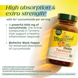 MegaFood BioPerine de pimienta negra para mayor absorción de curcuminoides.