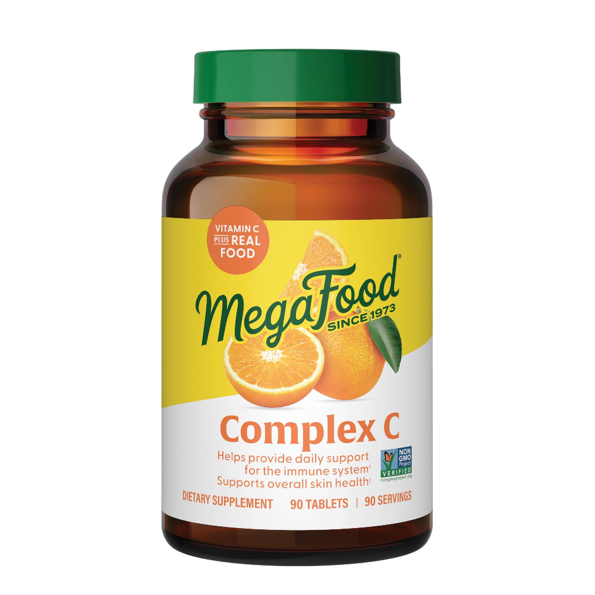 MegaFood Complex C en botella, apoyo diario al sistema inmune.