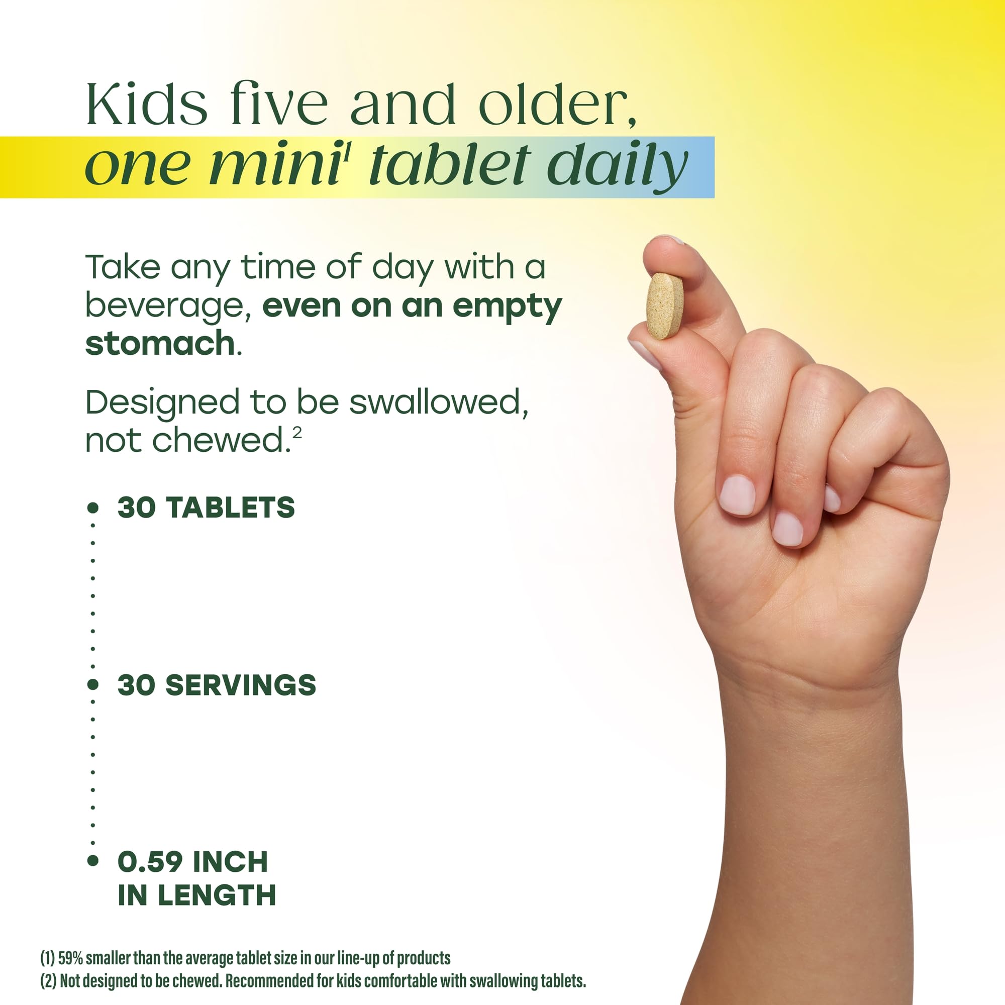 Vitamina C en MegaFood Kids One Daily para apoyo suave diario