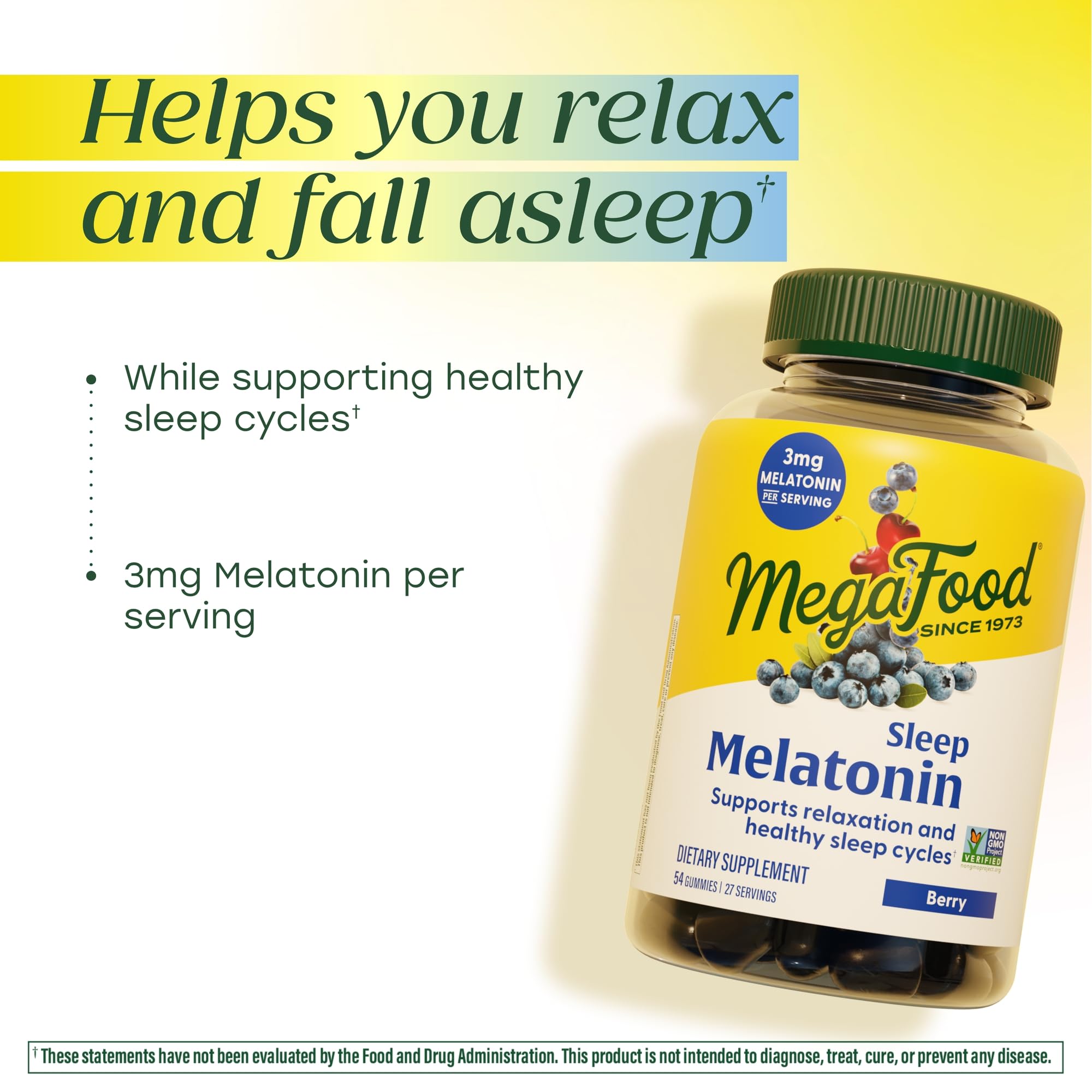 Ingredientes clave de MegaFood Melatonina Gominolas de 3 mg