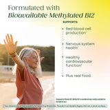 MegaFood Methyl B12: etiqueta vegana y libre de productos animales.
