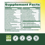 MegaFood Mujer, etiqueta frontal, muestra nutrientes clave para apoyar tu salud diaria.