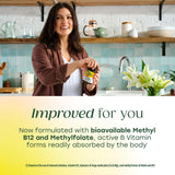MegaFood Mujeres Uno al Día, etiqueta nutricional, información clara de nutrientes.