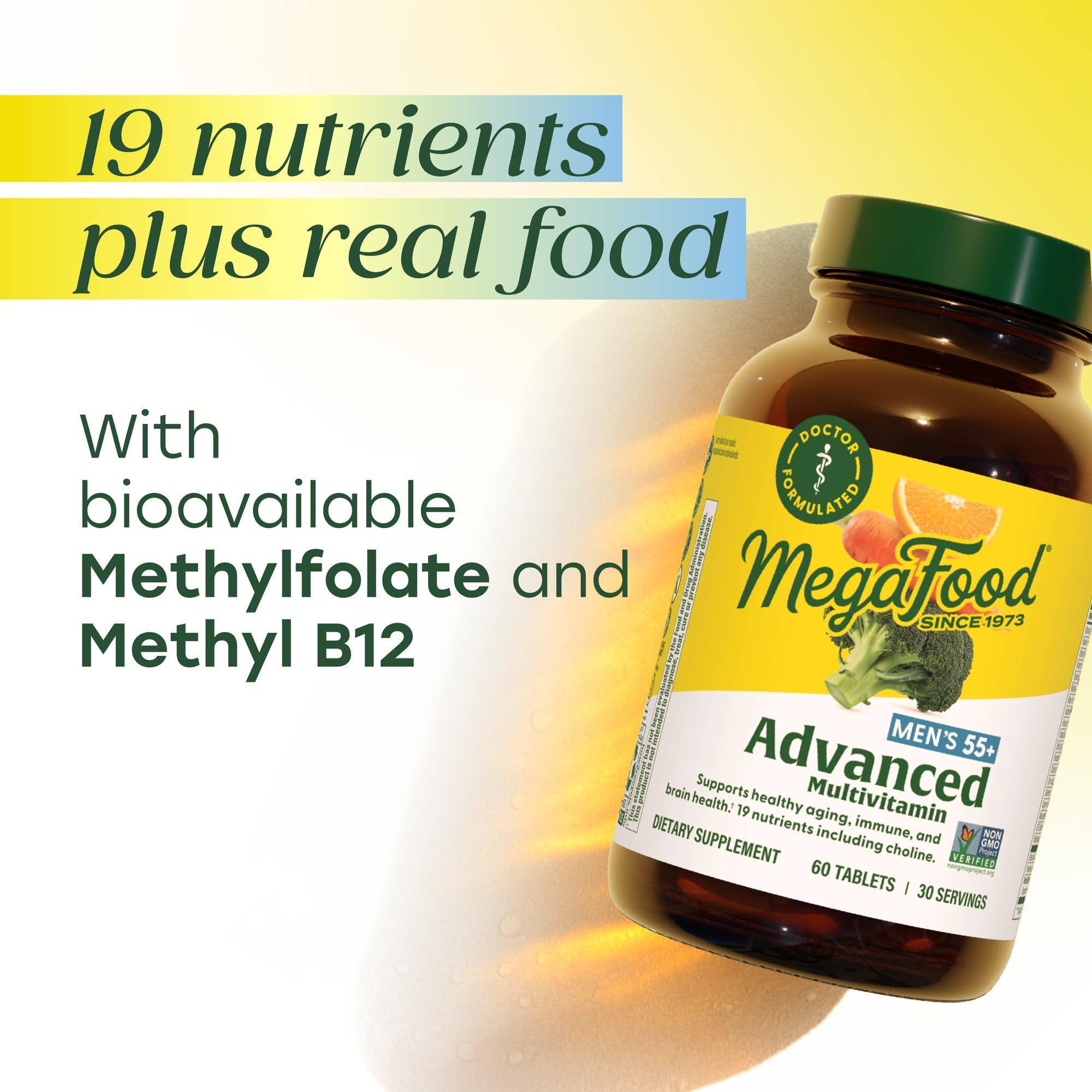 Apoyo a la próstata con MegaFood Multivitamínico Avanzado y semillas de calabaza.