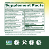 MegaFood Multivitamin ingredientes reales con alimentos para nutrición natural