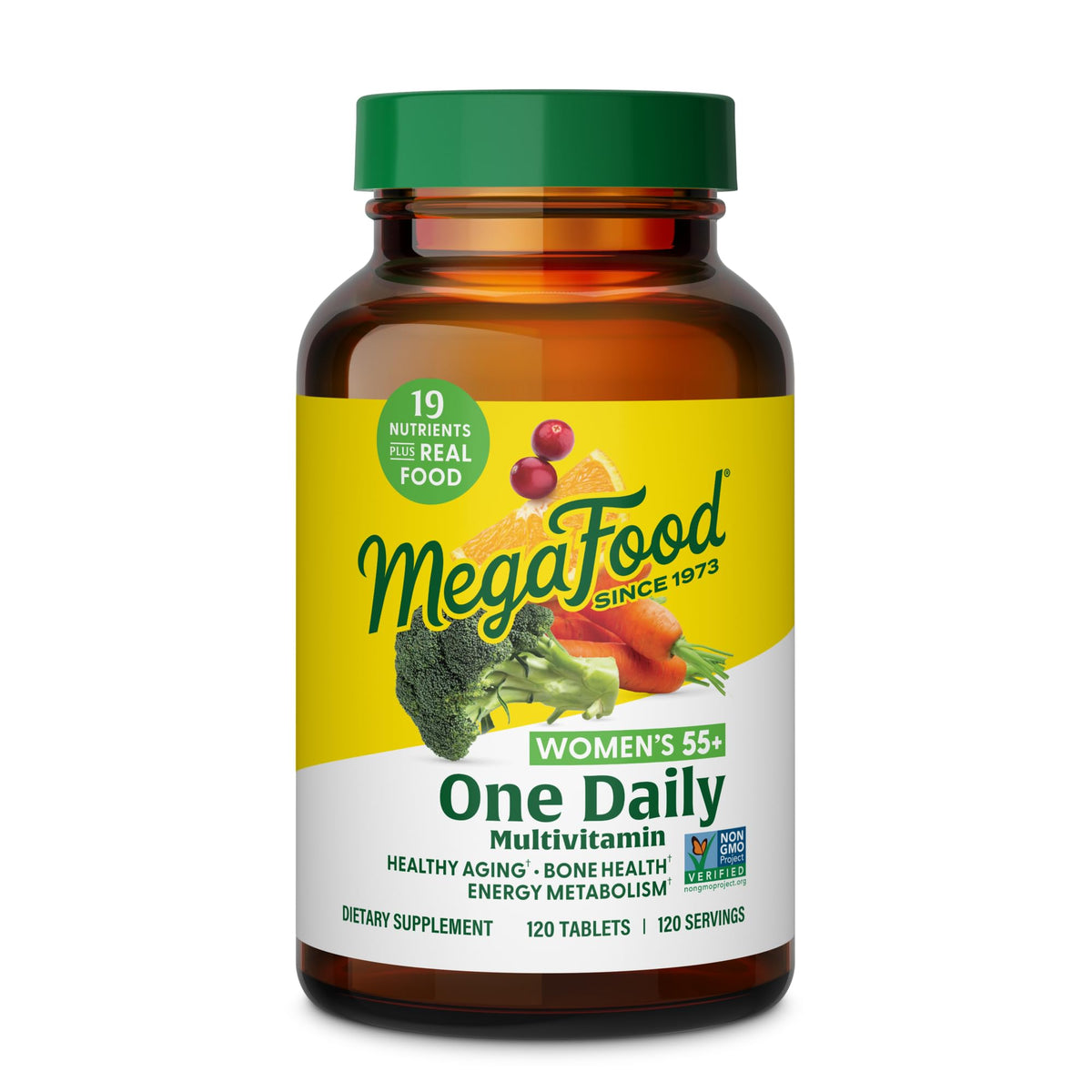 MegaFood Multivitamin para mujeres 55+ con tabletas, nutrición diaria