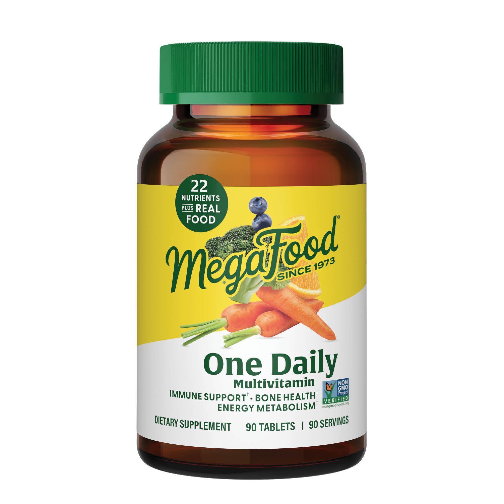 MegaFood One Daily: frasco con tabletas para apoyo inmunológico diario