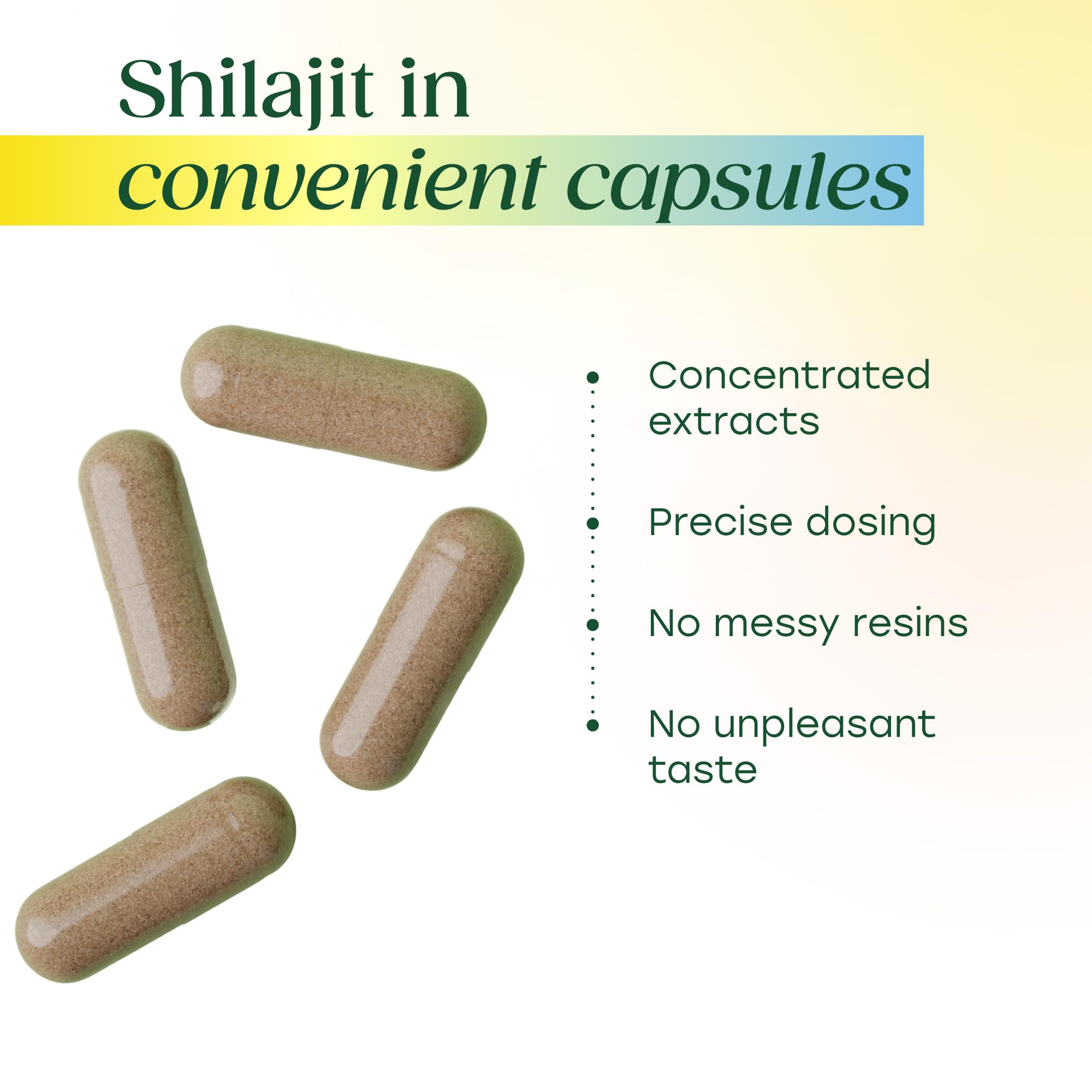 Caja del producto MegaFood Shilajit con diseño compacto