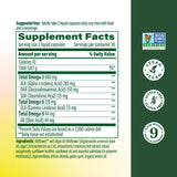MegaFood Vegan Omega 3-6-9, cápsulas y porciones para uso diario.