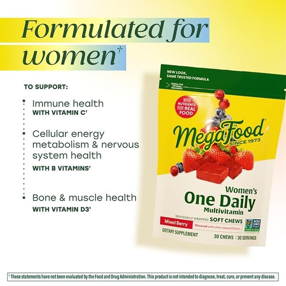 MegaFood vitaminas B para energía y funcionamiento del sistema nervioso.