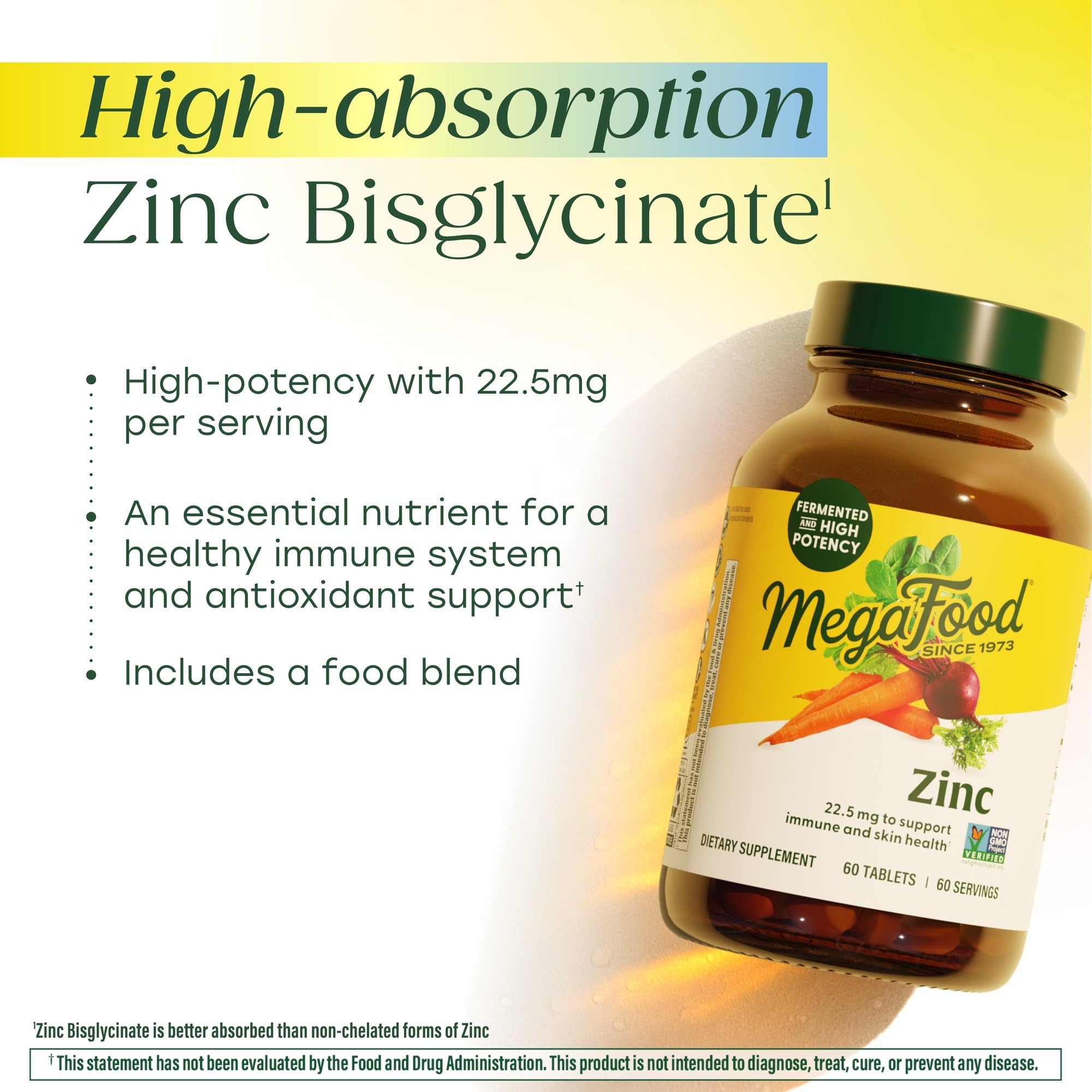 Ingredientes de alimentos reales en MegaFood Zinc