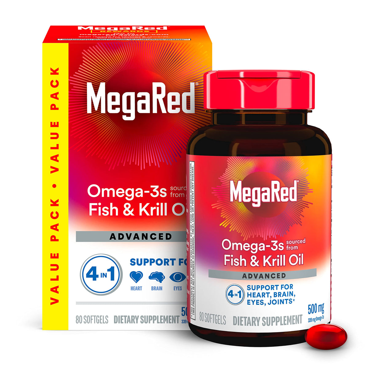 Megared Omega-3 y Krill en bote, uso diario recomendado