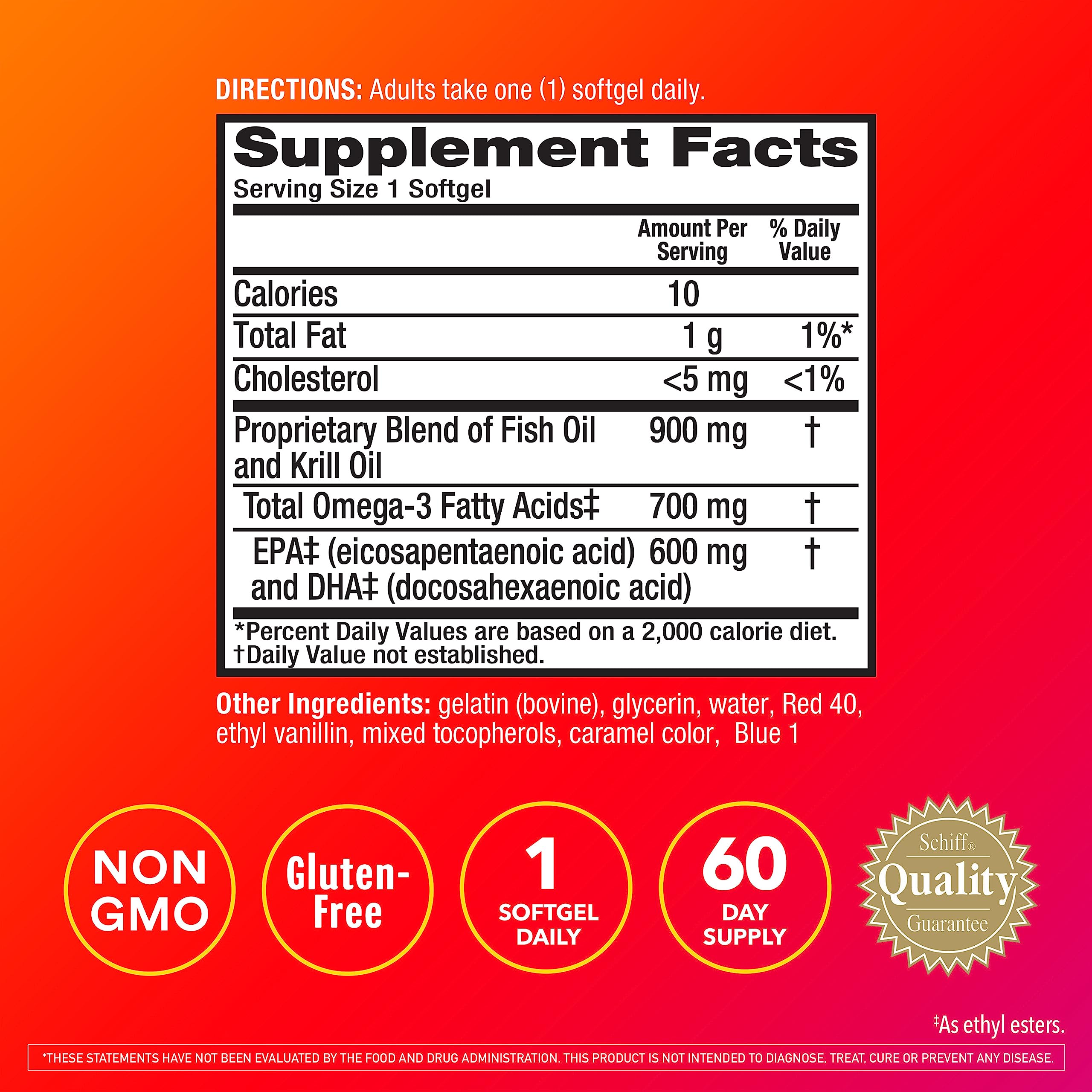 Etiqueta Megared Omega-3: confianza en pureza y potencia.