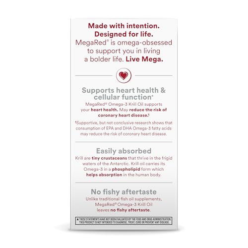 MegaRed: omega-3 krill y posibles beneficios para la salud cardiovascular.