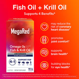 Megared Omega-3, bote de 60 cápsulas para uso diario conveniente.