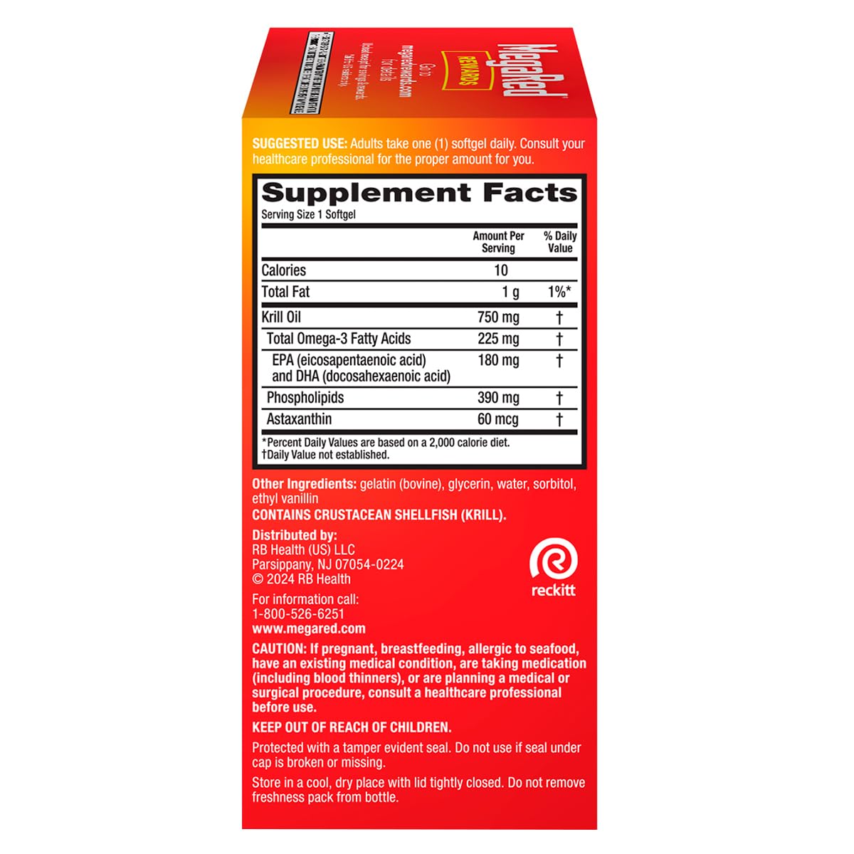 Cápsulas MegaRed Ultra Concentrate para uso diario y consumo práctico.