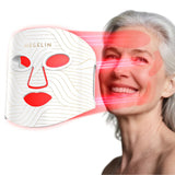 MEGELIN Upgrade máscara luz roja para rostro, mejora luminosidad.