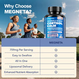 Megneta Ashwaganda 150mg para manejo del estrés y resiliencia.