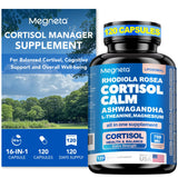 Megneta Cortisol Balance en cápsulas para equilibrio diario y energía sostenida.